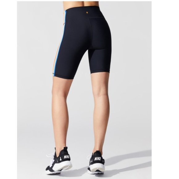 Spiritual Gangster Rainbow Stripe Biker Shorts - Picture 2 of 6